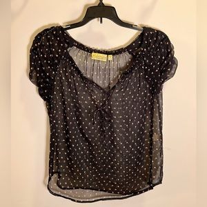 Princess Vera Wang sheer blouse